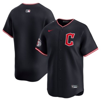 Men's Cleveland Guardians Nike Black Home Replica Jersey