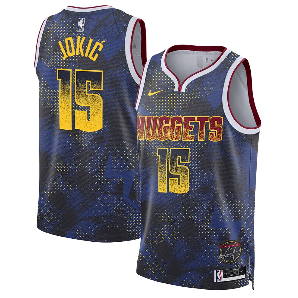 Men's Denver Nuggets #15 Nikola Jokic Royal 2025/26 Select Series Jersey Men's Denver Nuggets #15 Nikola Jokic Royal 2025/26 Select Series Jersey