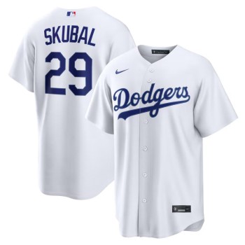 Youth Los Angeles Dodgers #29 Tarik Skubal Nike White Home Replica Jersey