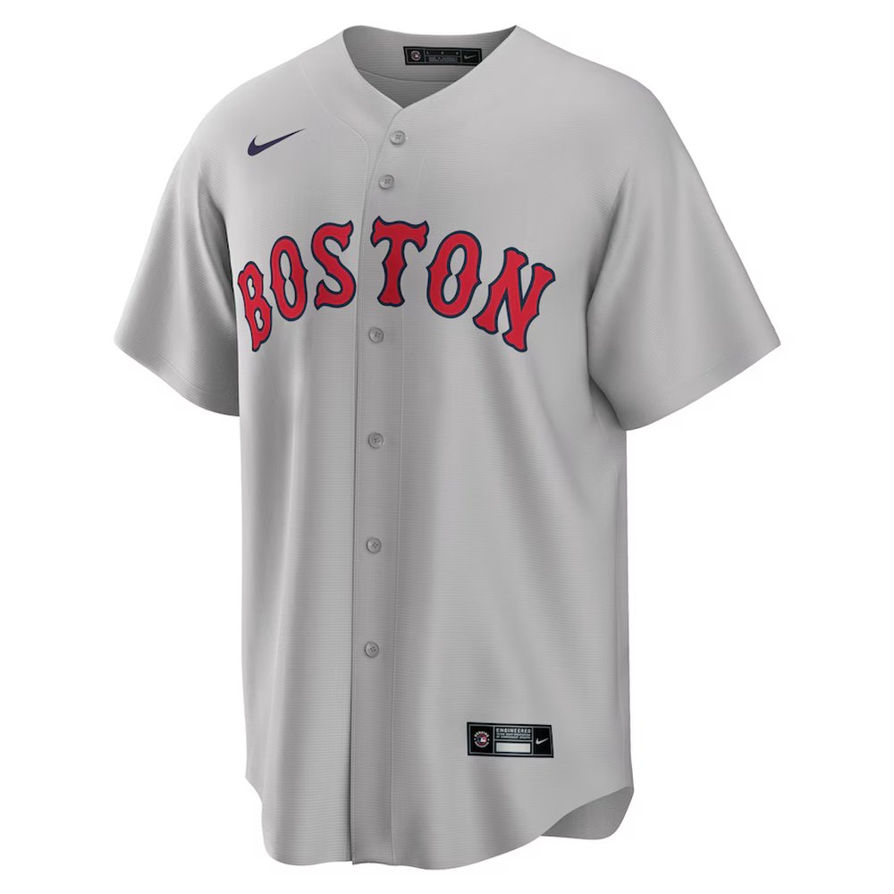 Men's Boston Red Sox #34 David Ortiz Nike Gray Road Replica Player Jersey