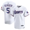 Men's Texas Rangers #5 Corey Seager White Home Limited Player Jersey