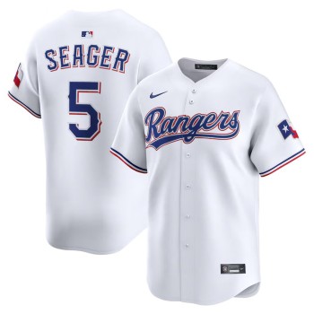 Men's Texas Rangers #5 Corey Seager White Home Limited Player Jersey