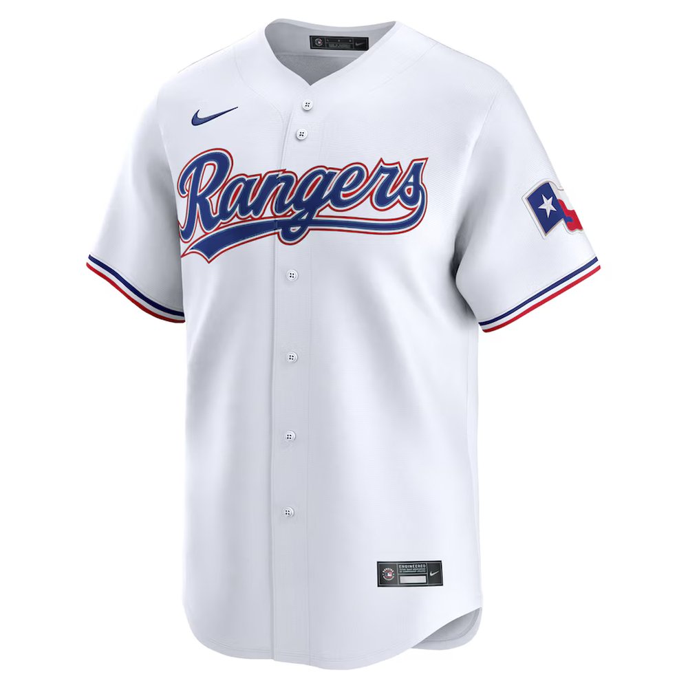 Men's Texas Rangers #5 Corey Seager White Home Limited Player Jersey