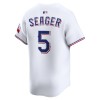 Men's Texas Rangers #5 Corey Seager White Home Limited Player Jersey
