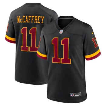 Men's Washington Commanders #11 Luke McCaffrey Black Hail Raiser Alternate Game Jersey