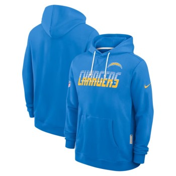 Men's Los Angeles Chargers Powder Blue Sideline Standard Issue Top Prospect Dri-FIT Hoodie