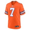 Men's Denver Broncos John Elway Orange Mile High Collection 1977 Throwback Retired Player Game Jersey