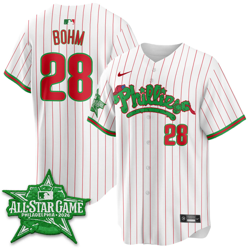 Youth Philadelphia Phillies #28 Alec Bohm White 2026 MLB All-Star Jersey
