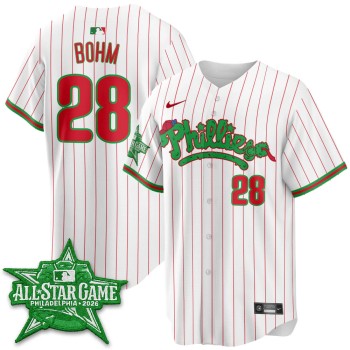Youth Philadelphia Phillies #28 Alec Bohm White 2026 MLB All-Star Jersey