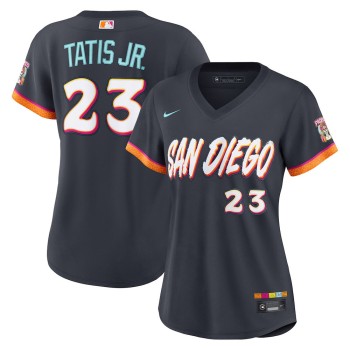Women's San Diego Padres #23 Fernando Tatis Jr. Nike Obsidian 2026 City Connect Stadium Jersey