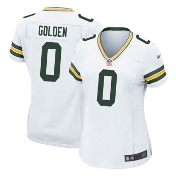 Women's Green Bay Packers #0 Matthew Golden White Game Player Jersey