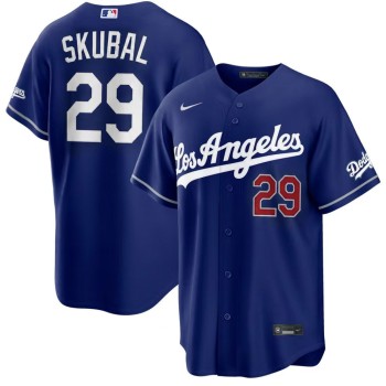Youth Los Angeles Dodgers #29 Tarik Skubal Nike Royal Alternate Stadium Jersey