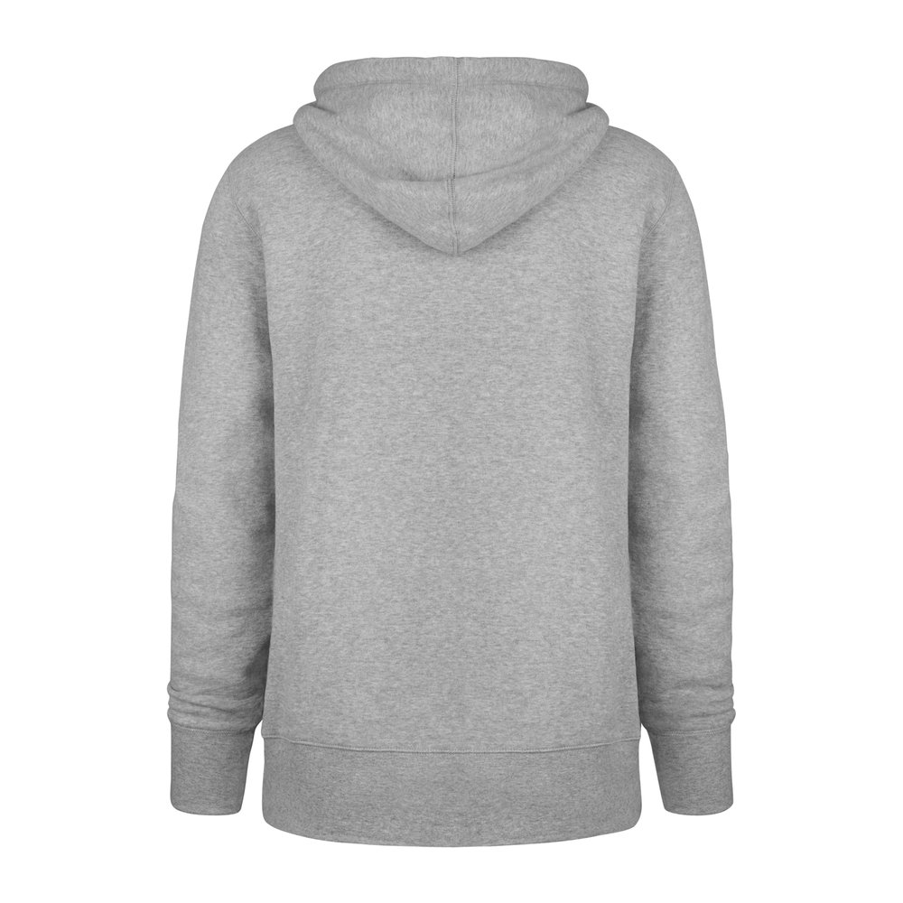 Men's Los Angeles Dodgers vs. New York Yankees '47 Gray 2024 World Series Matchup Pullover Hoodie