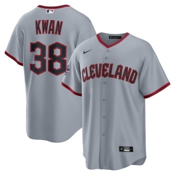 Youth Cleveland Guardians #38 Steven Kwan Nike Gray 2025 MLB All-Star Game Road Replica Player Jersey