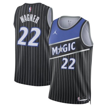 Men's Orlando Magic #22 Franz Wagner Black 2025/26 Statement Edition Jersey Men's Orlando Magic #22 Franz Wagner Black 2025/26 Statement Edition Jersey