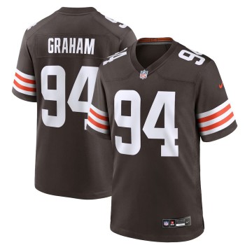 Men's Cleveland Browns #94 Mason Graham Nike Brown 2025 NFL Draft First Round Pick Game Jersey Men's Cleveland Browns #94 Mason Graham Nike Brown 2025 NFL Draft First Round Pick Game Jersey