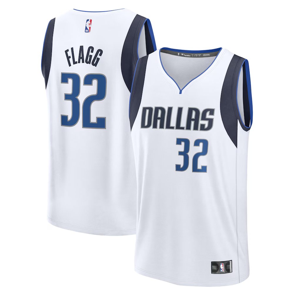 Youth Dallas Mavericks #32 Cooper Flagg Fanatics White 2025 NBA Draft First Round Pick Fast Break Replica Association Edition Jersey Youth Dallas Mavericks #32 Cooper Flagg Fanatics White 2025 NBA Draft First Round Pick Fast Break Replica Association Edition Jersey