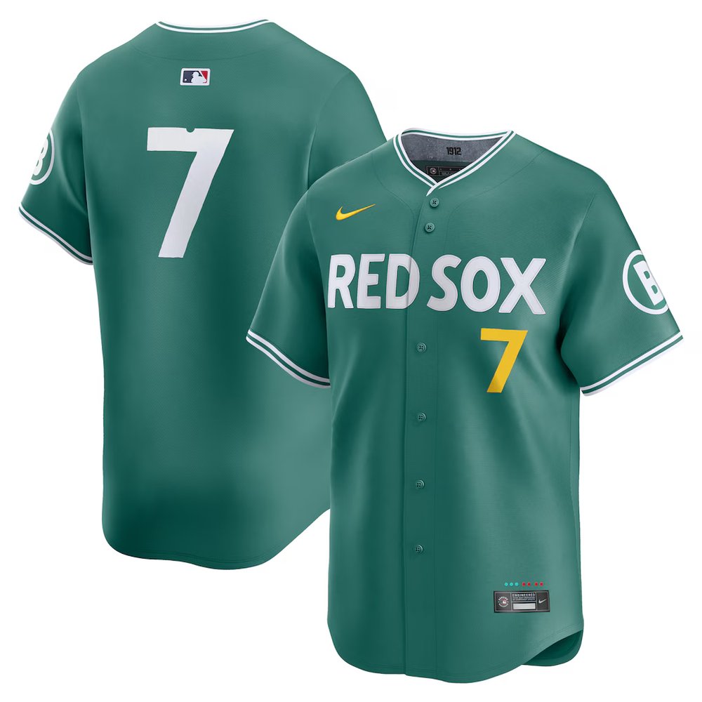 Men's Boston Red Sox #7 Masataka Yoshida Green 2025 City Connect Limited Player Jersey