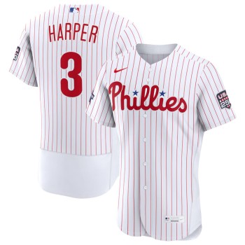 Men's Philadelphia Phillies #3 Bryce Harper Nike White 2026 All-Star Game Authentic Jersey
