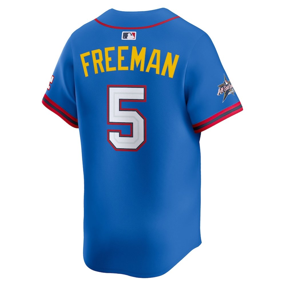 Youth National League #5 Freddie Freeman Nike Blue 2025 All-Star Edition Limited Player Jersey