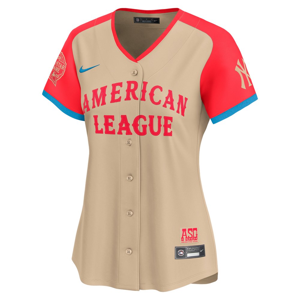 Women's American League #22 Juan Soto Cream 2024 MLB All-Star Game Limited Player Jersey