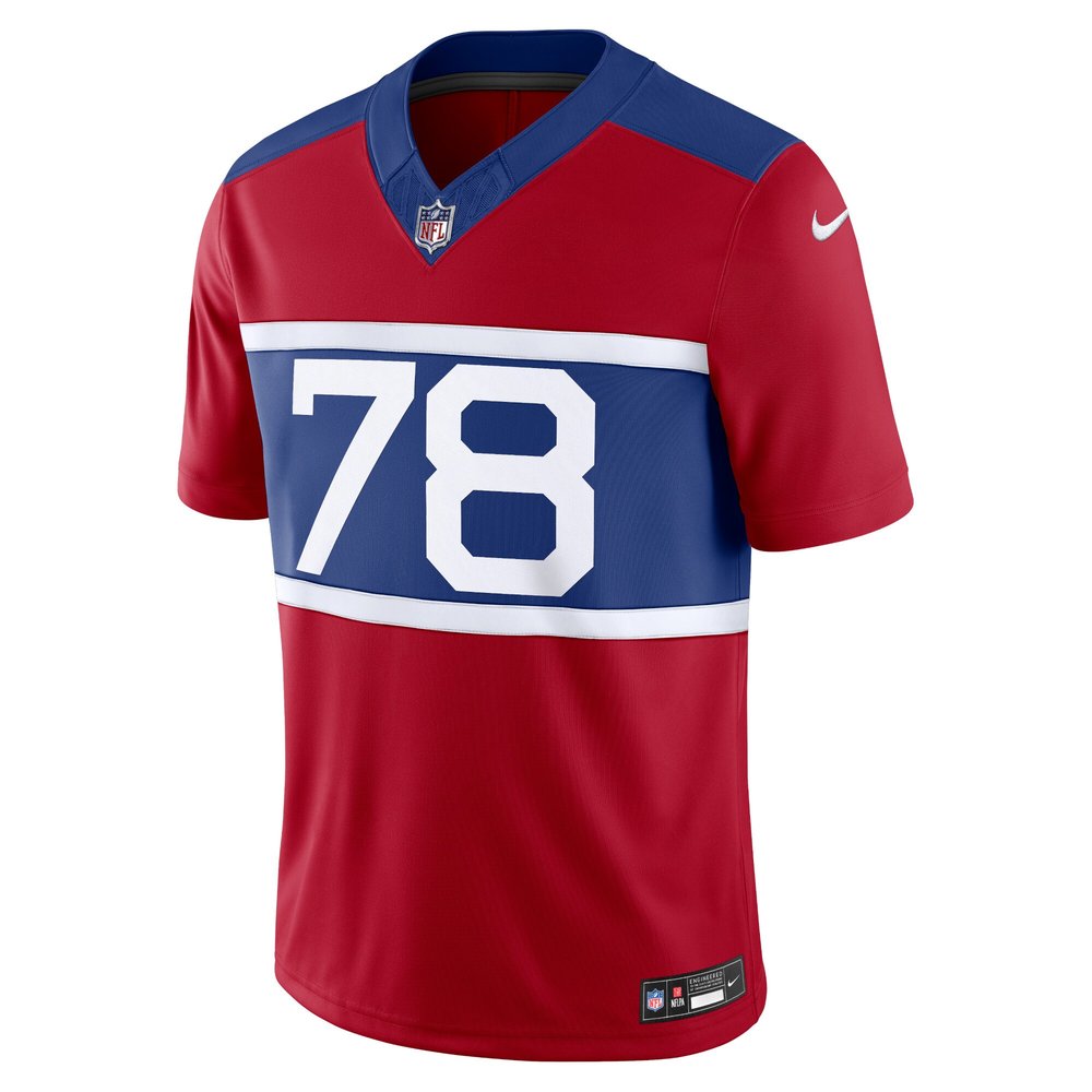 Men's New York Giants Andrew Thomas Century Red Alternate Vapor F.U.S.E. Limited Jersey