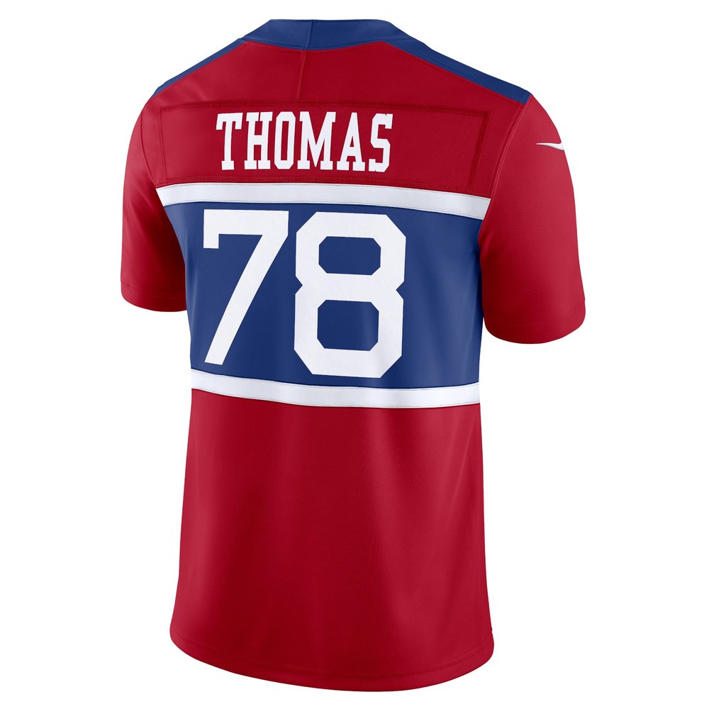 Men's New York Giants Andrew Thomas Century Red Alternate Vapor F.U.S.E. Limited Jersey