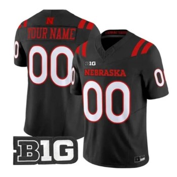 Men's Nebraska Cornhuskers Black 2026 Vapor F.U.S.E. Limited Custom Jersey