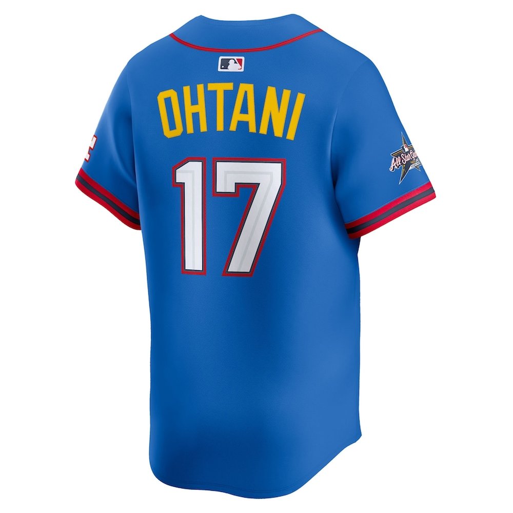 Youth National League #17 Shohei Ohtani Nike Blue 2025 All-Star Edition Limited Player Jersey