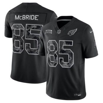 Men's Arizona Cardinals #85 Trey McBride Nike Black 2026 Salute to Service Vapor F.U.S.E. Limited Jersey Men's Arizona Cardinals #85 Trey McBride Nike Black 2026 Salute to Service Vapor F.U.S.E. Limited Jersey