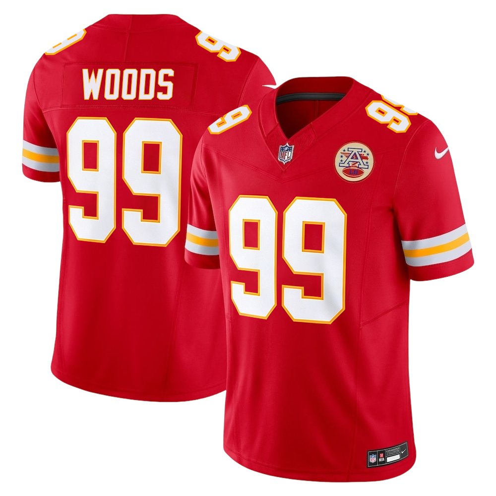 Youth Kansas City Chiefs #99 Peter Woods Red 2026 NFL Draft Vapor F.U.S.E. Limited Jersey
