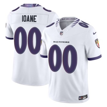 Men's Baltimore Ravens #71 Olaivavega Ioane White 2026 NFL Draft Vapor F.U.S.E. Limited Jersey