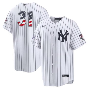Men's New York Yankees #31 Cam Schlittler Nike White 2026 All-Star Edition Stars & Stripes Stadium Jersey