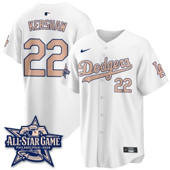 Youth Los Angeles Dodgers #22 Clayton Kershaw White 2026 MLB All-Star Jersey