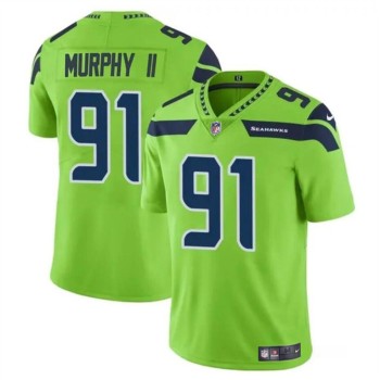 Youth Seattle Seahawks #91 Byron Murphy II Green 2024 Draft Vapor Limited Stitched Football Jersey Youth Seattle Seahawks #91 Byron Murphy II Green 2024 Draft Vapor Limited Stitched Football Jersey
