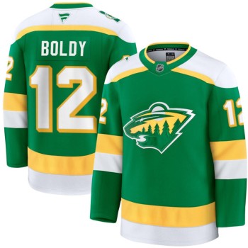 Youth Minnesota Wild #12 Matt Boldy Green 2024-25 Alternate Stitched Hockey Jersey