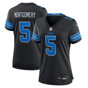 Women's Detroit Lions David Montgomery Black 2nd Alternate Game Jersey Women's Detroit Lions David Montgomery Black 2nd Alternate Game Jersey