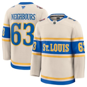 Youth St. Louis Blues #63 Jake Neighbours Cream 2024-25 Winter Classic Stitched Hockey Jersey Youth St. Louis Blues #63 Jake Neighbours Cream 2024-25 Winter Classic Stitched Hockey Jersey