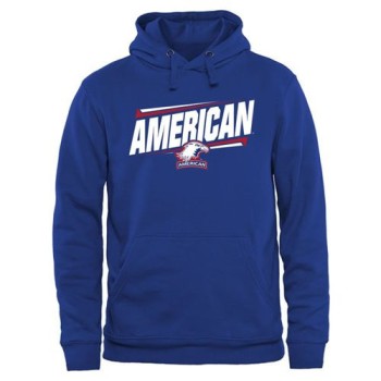 American Eagles Double Bar Pullover Hoodie Royal American Eagles Double Bar Pullover Hoodie Royal