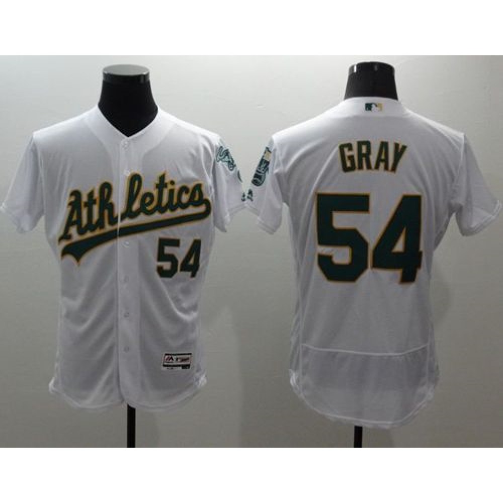 Athletics #54 Sonny Gray White Flexbase Authentic Collection Stitched MLB Jersey