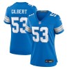Women's Detroit Lions DaRon Gilbert  Blue Game Jersey