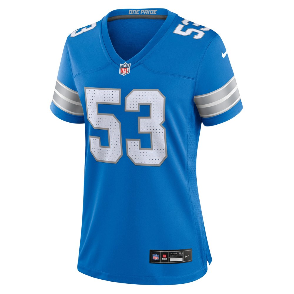 Women's Detroit Lions DaRon Gilbert  Blue Game Jersey