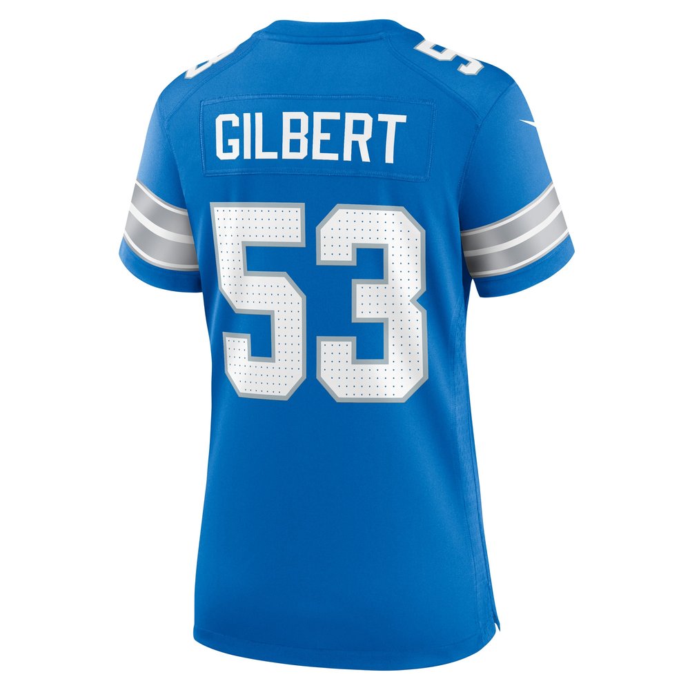 Women's Detroit Lions DaRon Gilbert  Blue Game Jersey