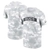 Men's Tampa Bay Buccaneers Arctic Camo 2024 Salute To Service Performance T-Shirt