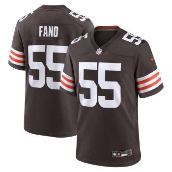 Men's Cleveland Browns #55 Spencer Fano Brown 2026 NFL Draft Game Jersey Men's Cleveland Browns #55 Spencer Fano Brown 2026 NFL Draft Game Jersey