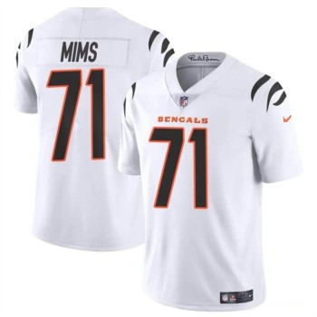 Youth Cincinnati Bengals #71 Amarius Mims White 2024 Draft Vapor Untouchable Limited Stitched Jersey Youth Cincinnati Bengals #71 Amarius Mims White 2024 Draft Vapor Untouchable Limited Stitched Jersey