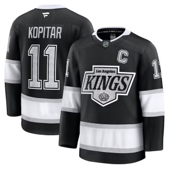 Men's Los Angeles Kings #11 Anze Kopitar Black Home Premium Jersey Men's Los Angeles Kings #11 Anze Kopitar Black Home Premium Jersey