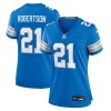 Women's Detroit Lions Amik Robertson  Blue Team Game Jersey