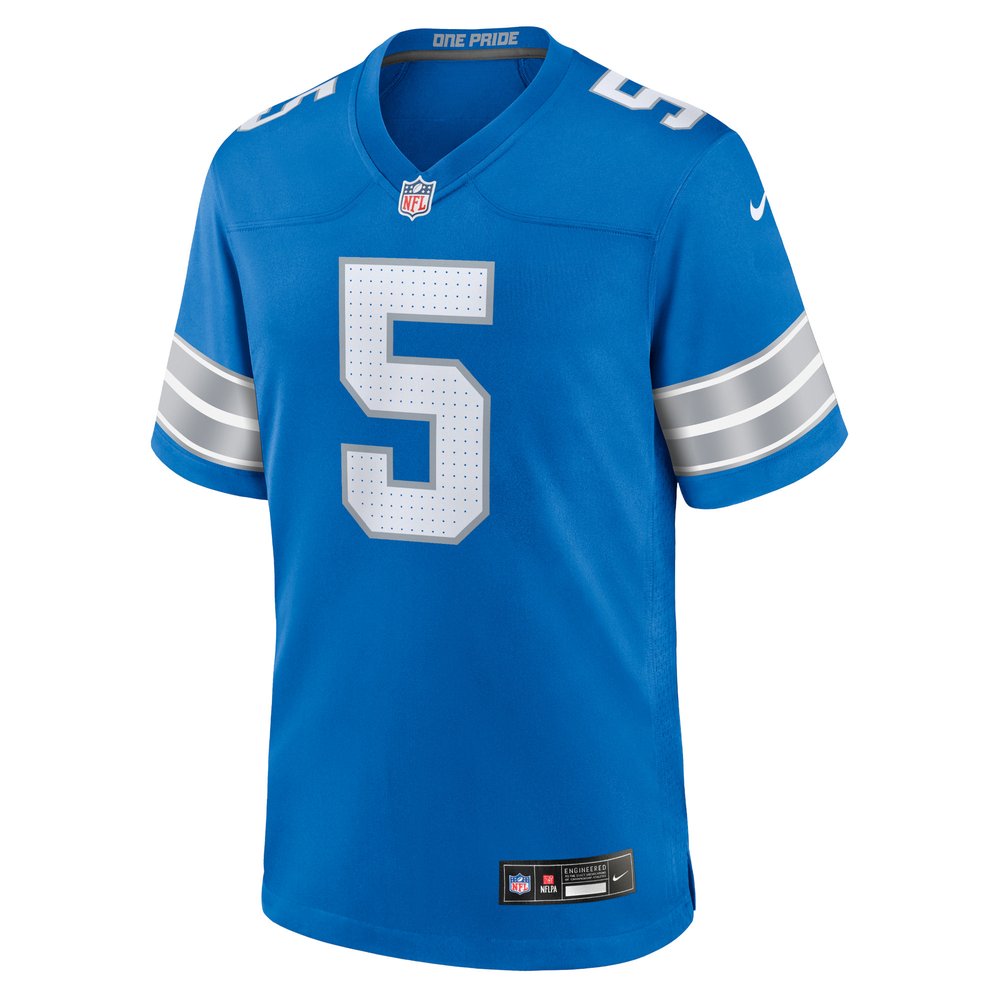 Men's Detroit Lions David Montgomery Blue Game Jersey Men's Detroit Lions David Montgomery Blue Game Jersey