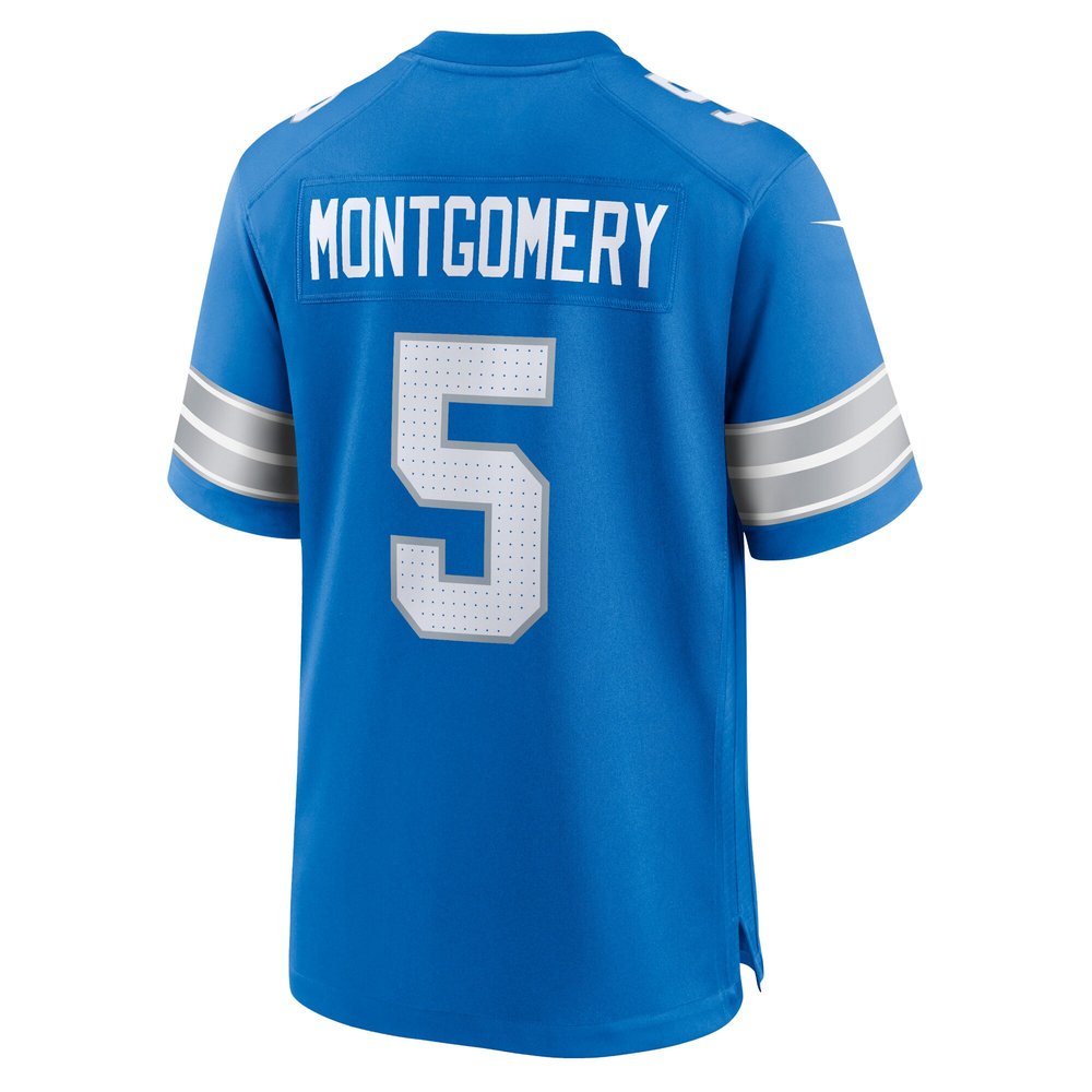Men's Detroit Lions David Montgomery Blue Game Jersey Men's Detroit Lions David Montgomery Blue Game Jersey